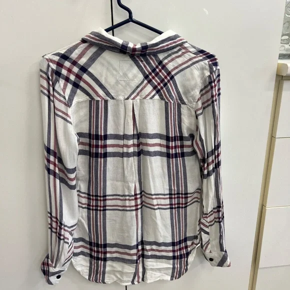 Rails Button Up Shirt-Women's Size XS (Red/White/Blue) - Picture 5 of 5